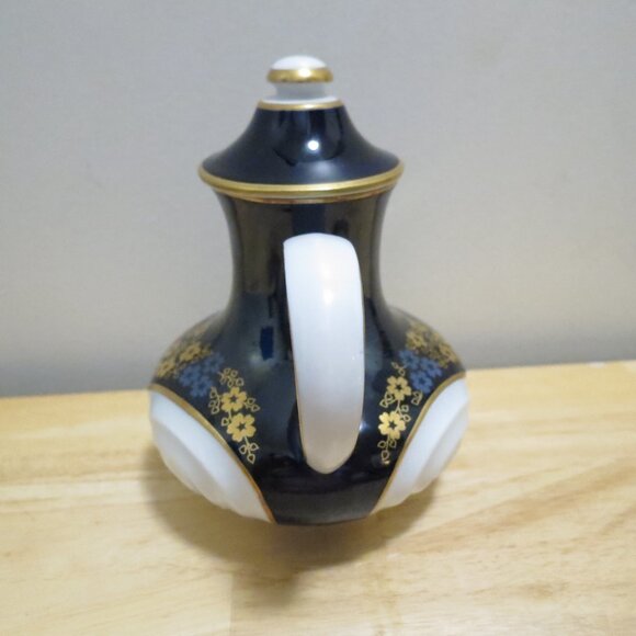 Echt Weimar Kobalt Coffee Tea Espresso Demitasse 7 pc Set GDR 1949-1980 - Picture 3 of 16